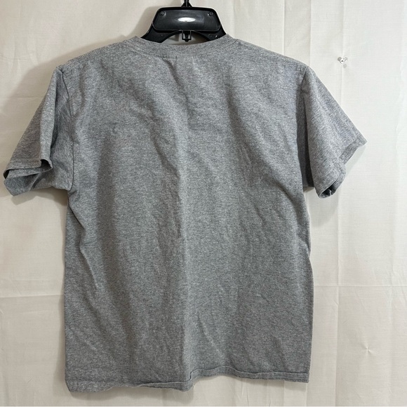 Gildan Kids Ultra Cotton Gray Short Sleeve T-Shirt Large - Picture 2 of 4